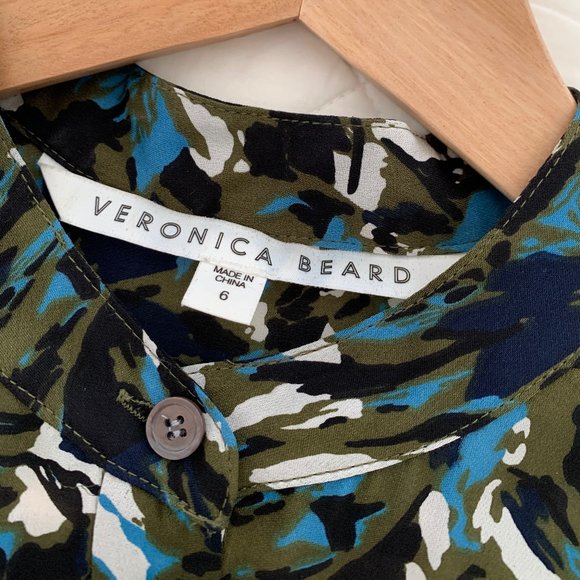 Veronica Beard Ruched Shirt Dress